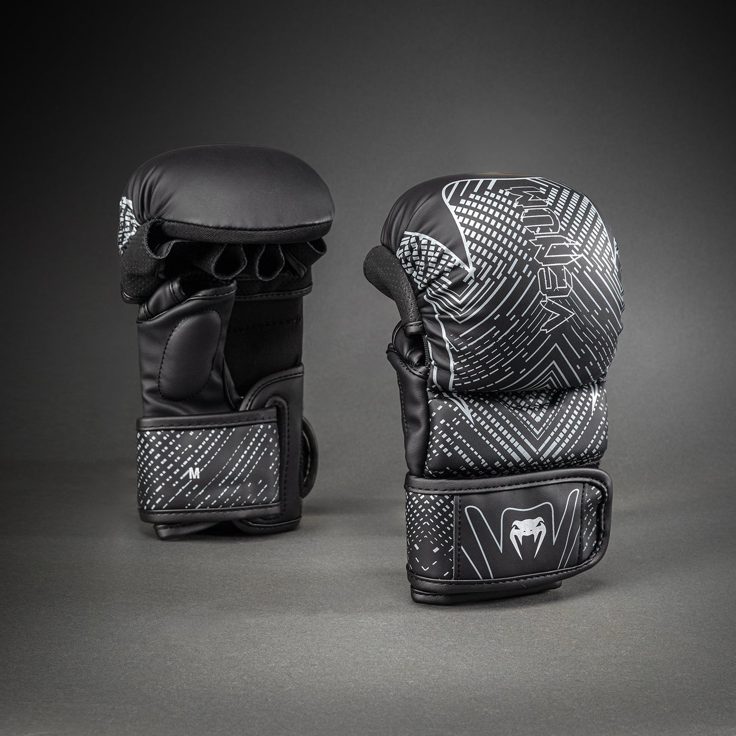 Venum Midnight Fury Guantes de Sparring - Negro/Gris/Plata