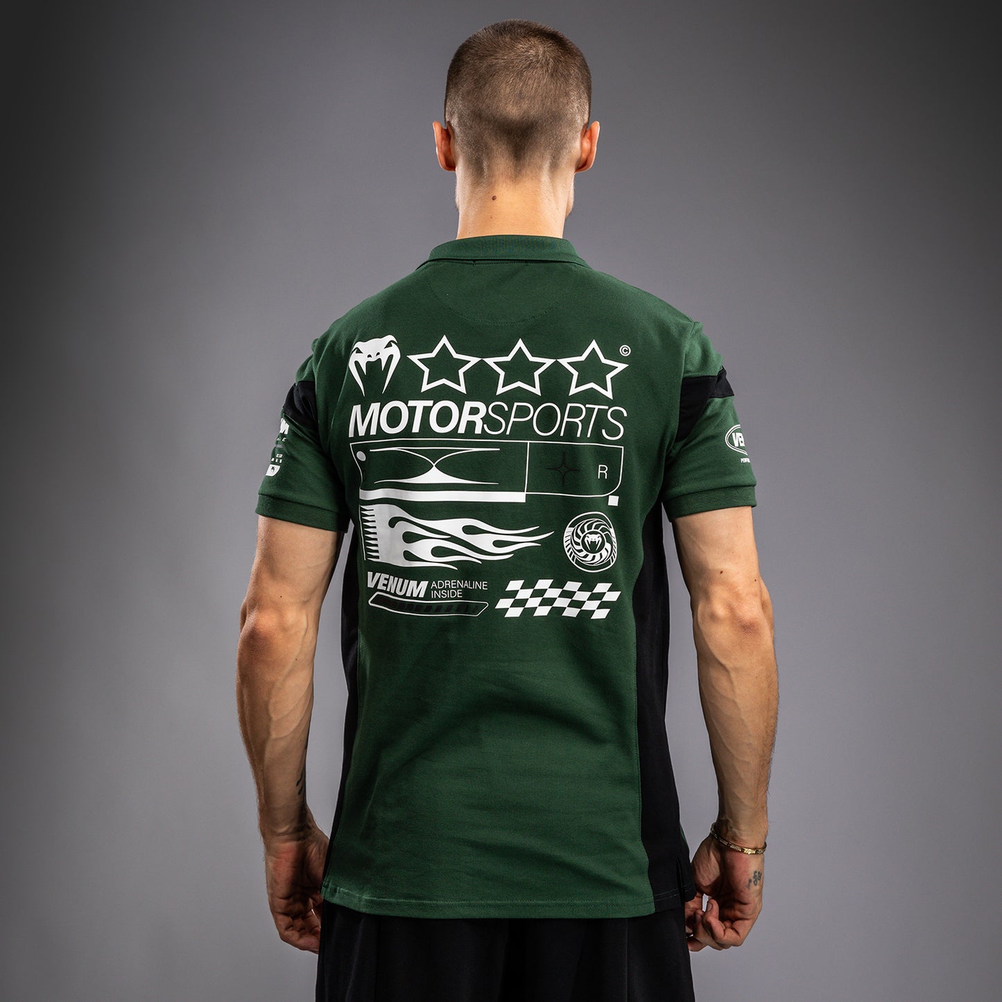 Venum Motorsport Polo de Algodón - Bosque Profundo