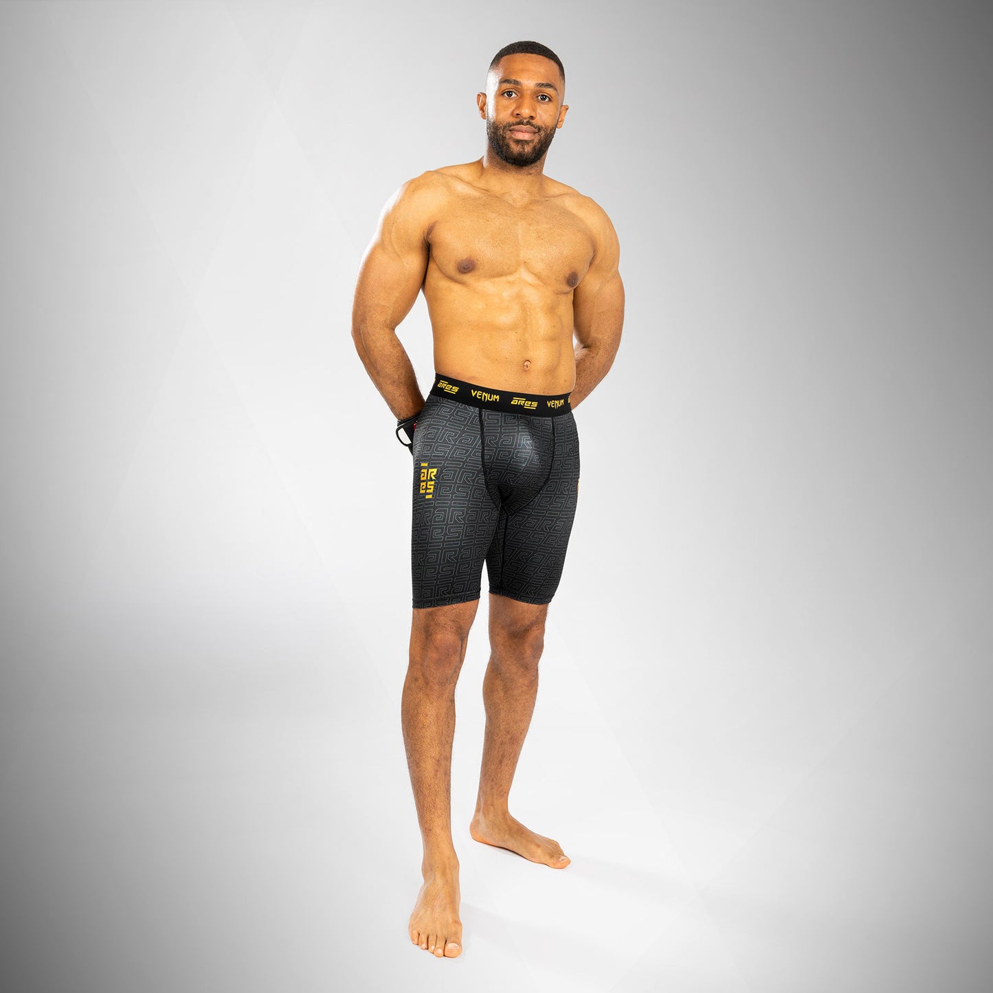 Venum x Ares Pantalones Vale Tudo para Hombre - Negro/Dorado