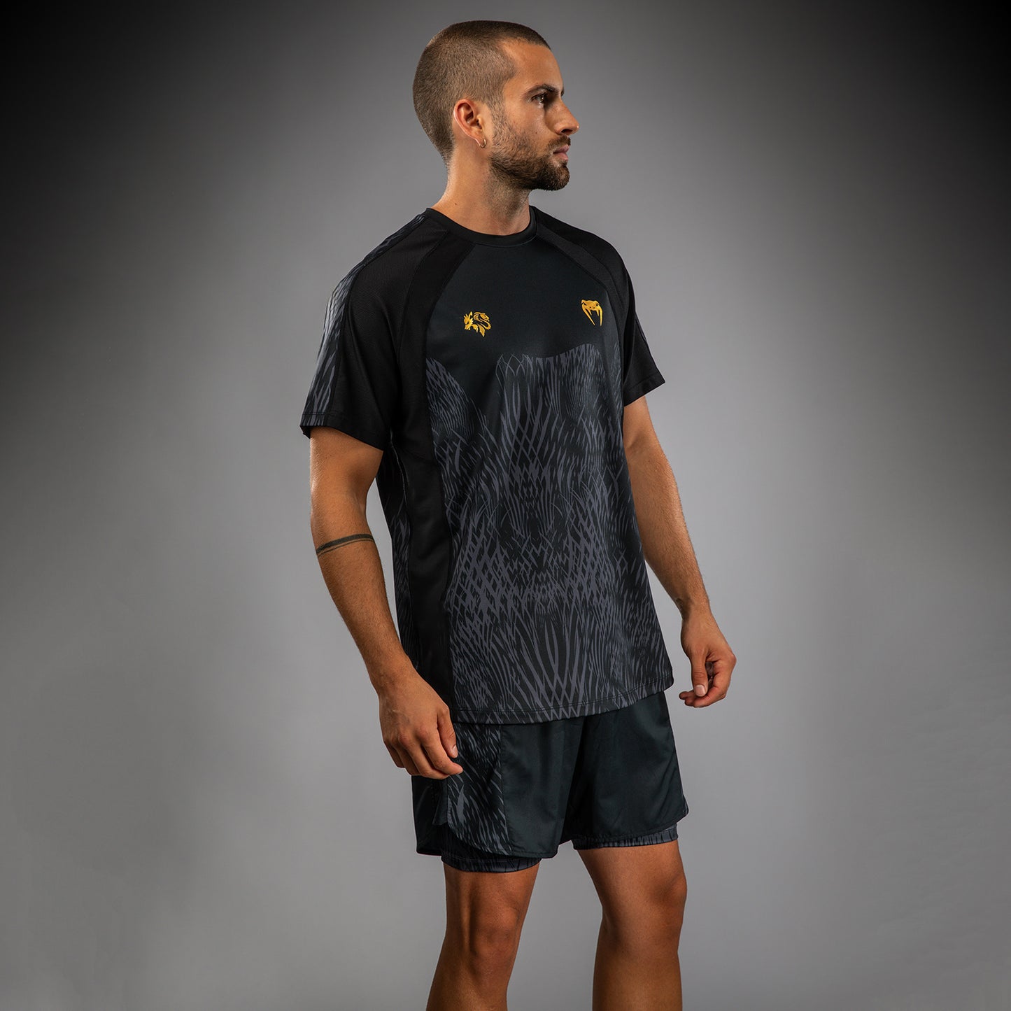 Venum x Chimaev Camiseta Dry-Tech  - Negro/Gris