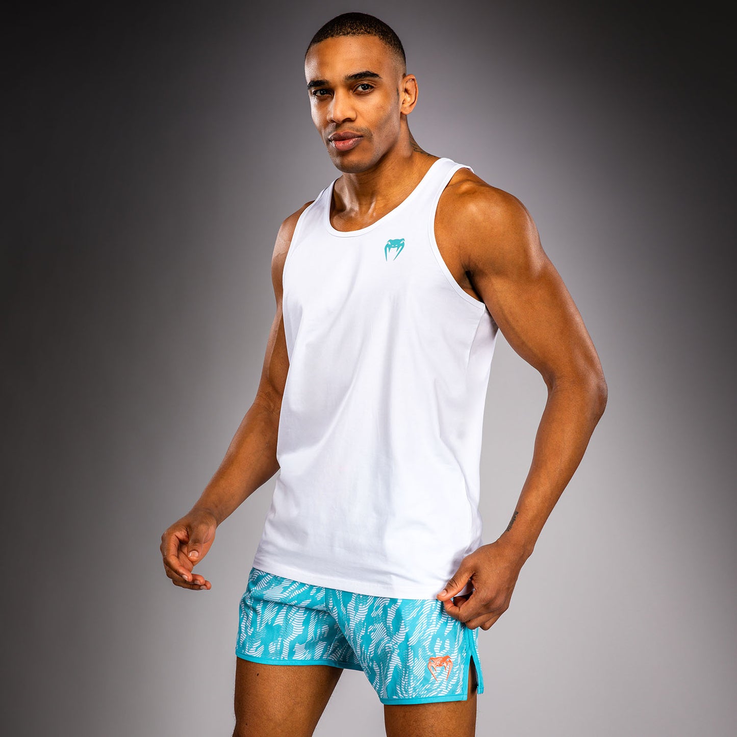 Venum Aqua Camiseta de Tirantes – Blanco/Turquesa