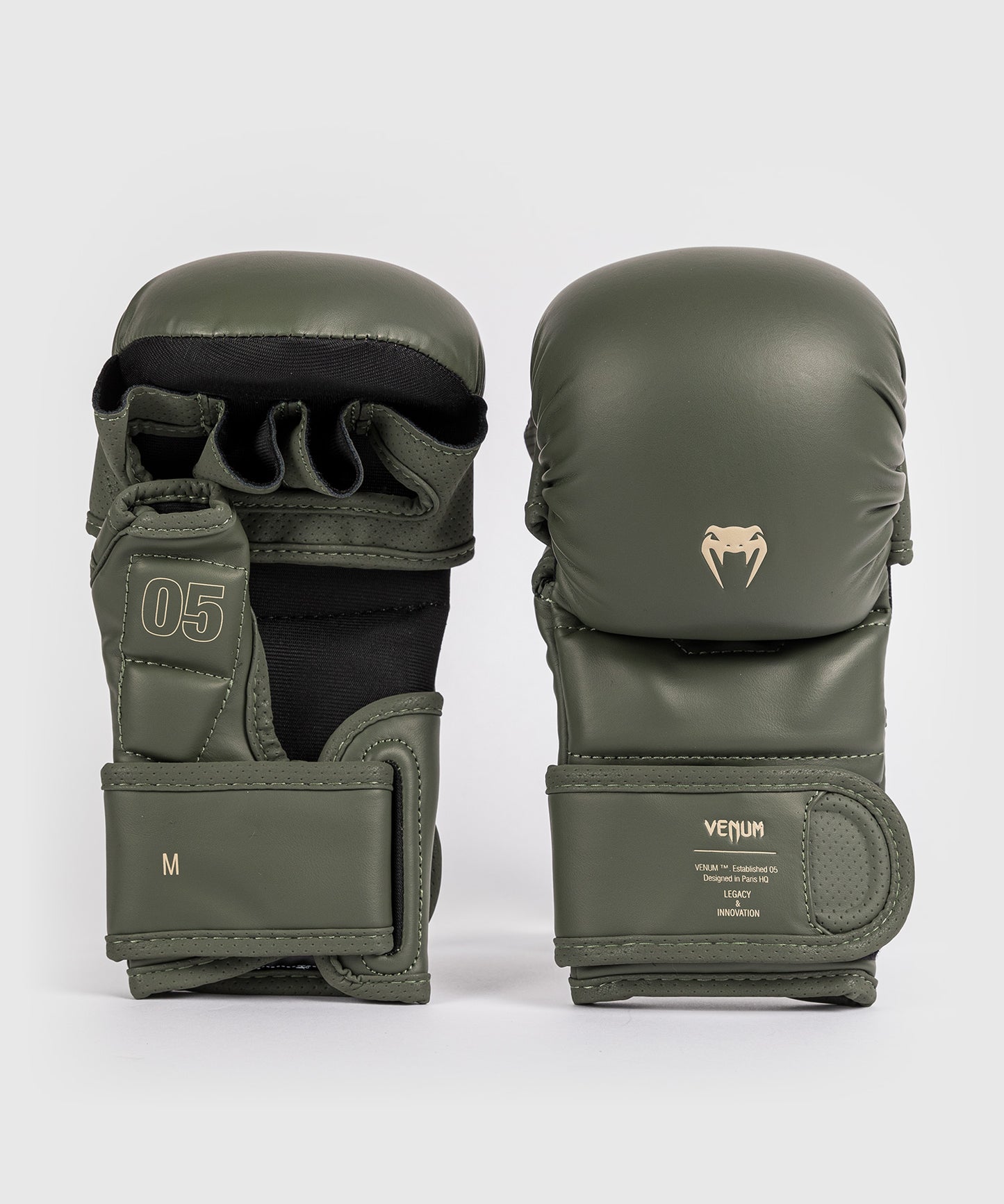 Venum Impact Evo Guantes de Sparring MMA - Verde Militar