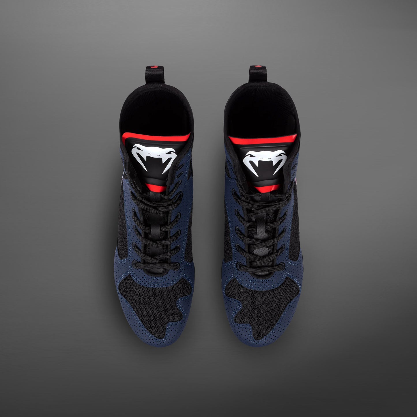 Venum Elite Zapatillas de Boxeo - Azul Marino/Negro/Rojo