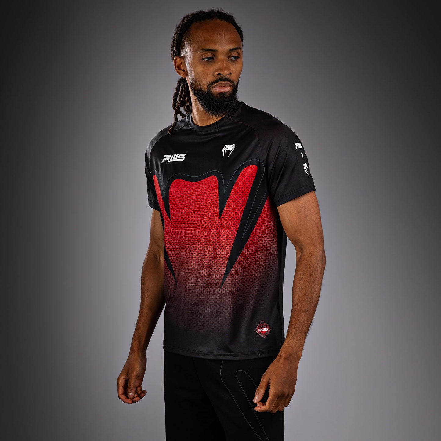 Venum x RWS 2.0 Camiseta Dry-Tech para Hombre – Negro/Rojo