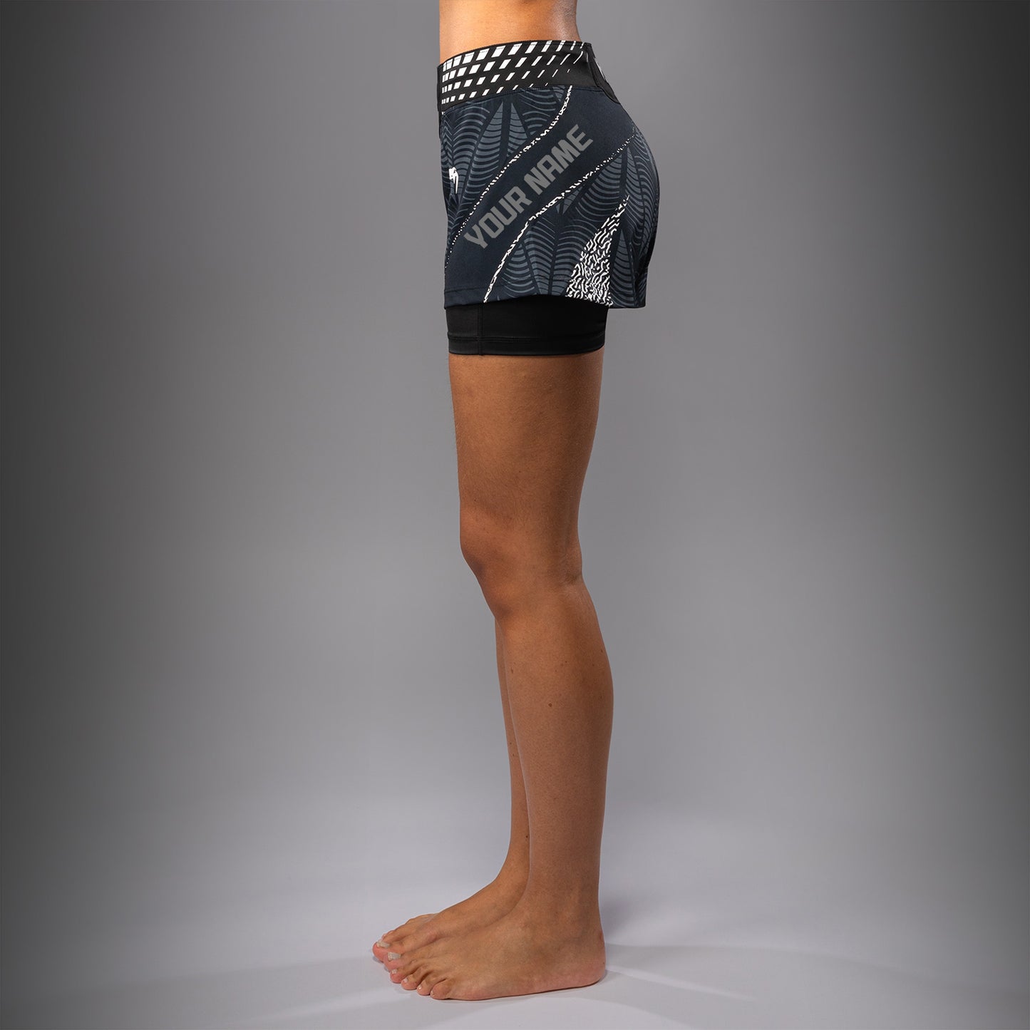 UFC Zenith by Venum Authentic Fight Night Short de pelea ajuste corto Mujer Personalizado - Negro