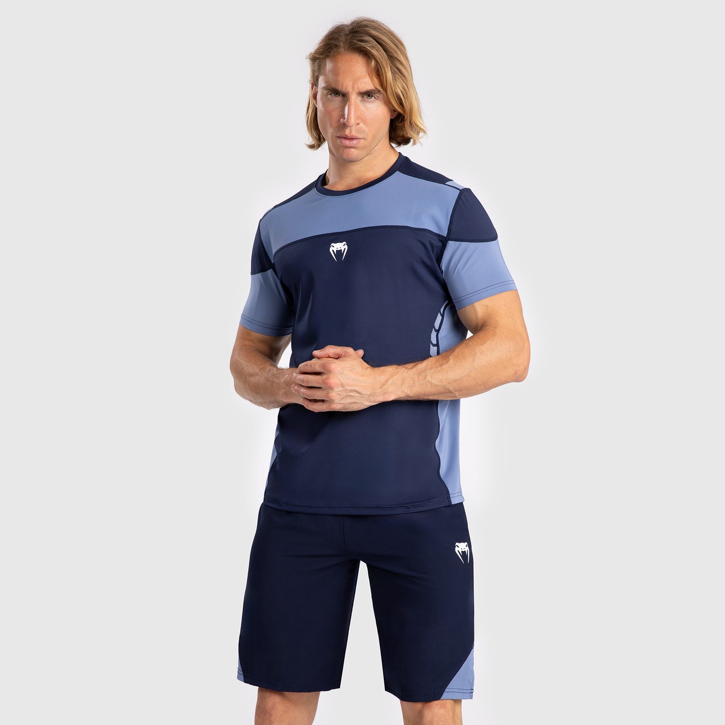 Venum Tempest Camiseta para Hombre Dry-Tech - Azul Marino/Azul