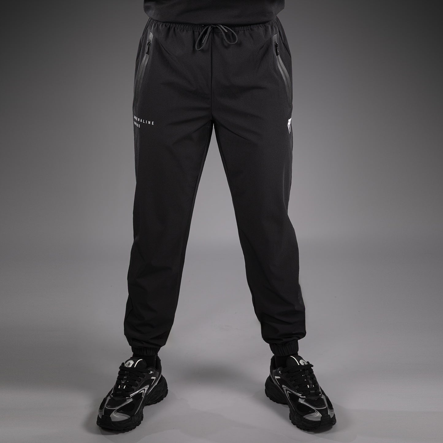 Venum Adrenaline Pantalones Deportivos – Negro/Gris Plateado