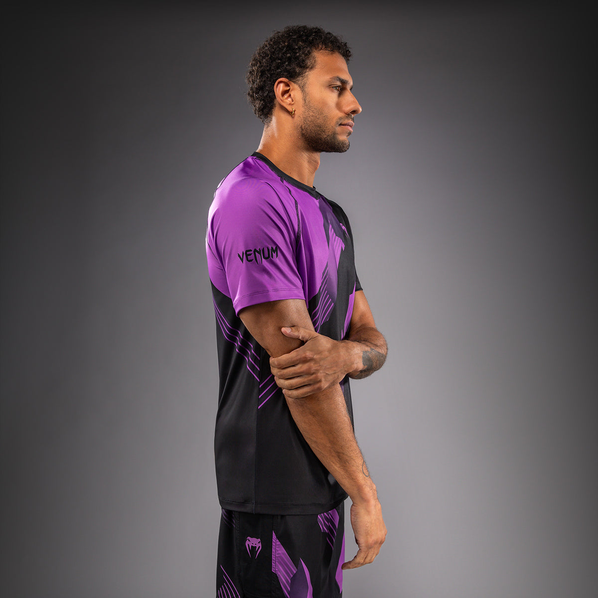 Venum No-Gi 6.0 Camiseta Dry Tech - Negro/Púrpura
