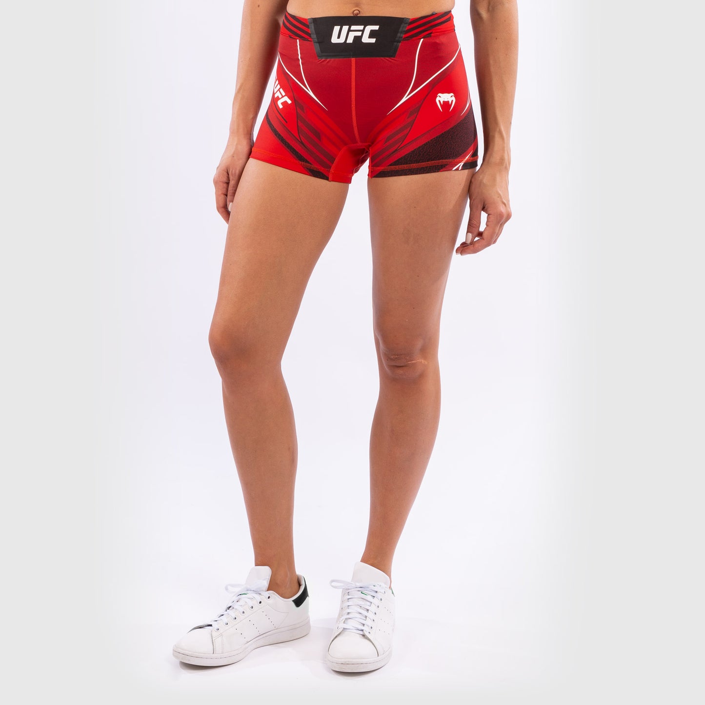 Pantalón De Vale Tudo Para Mujer UFC Venum Authentic Fight Night – Modelo Corto - Rojo