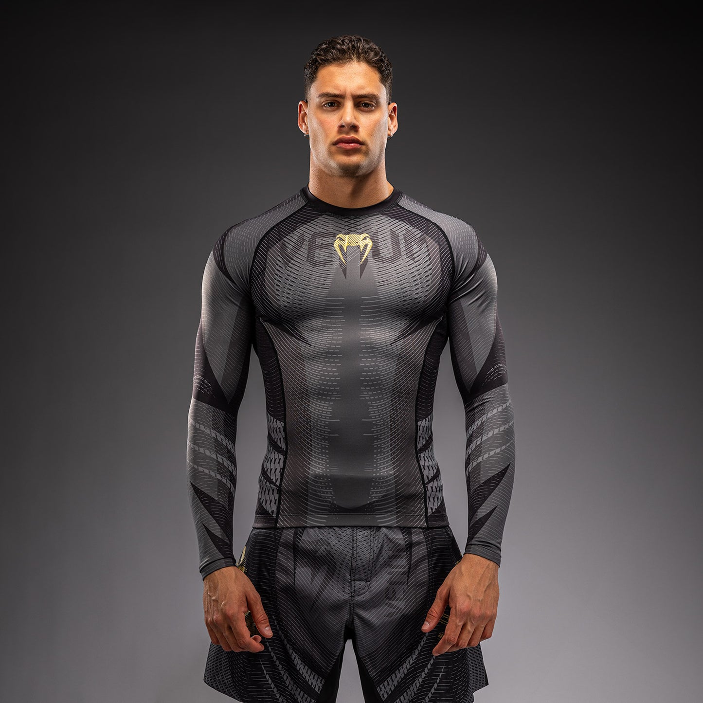 Venum Galactic 3.0 Rashguard Manga Larga - Negro/Oro