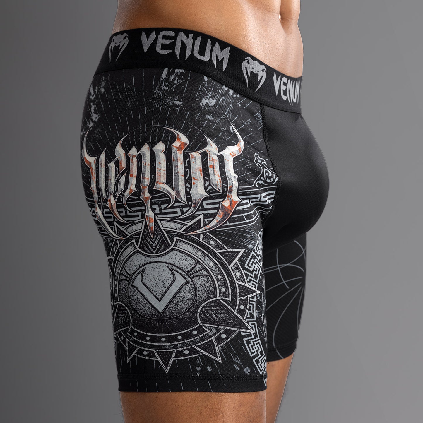Venum Gladiator 5.0 Pantalones Vale Tudo Para Hombre - Negro/Plateado