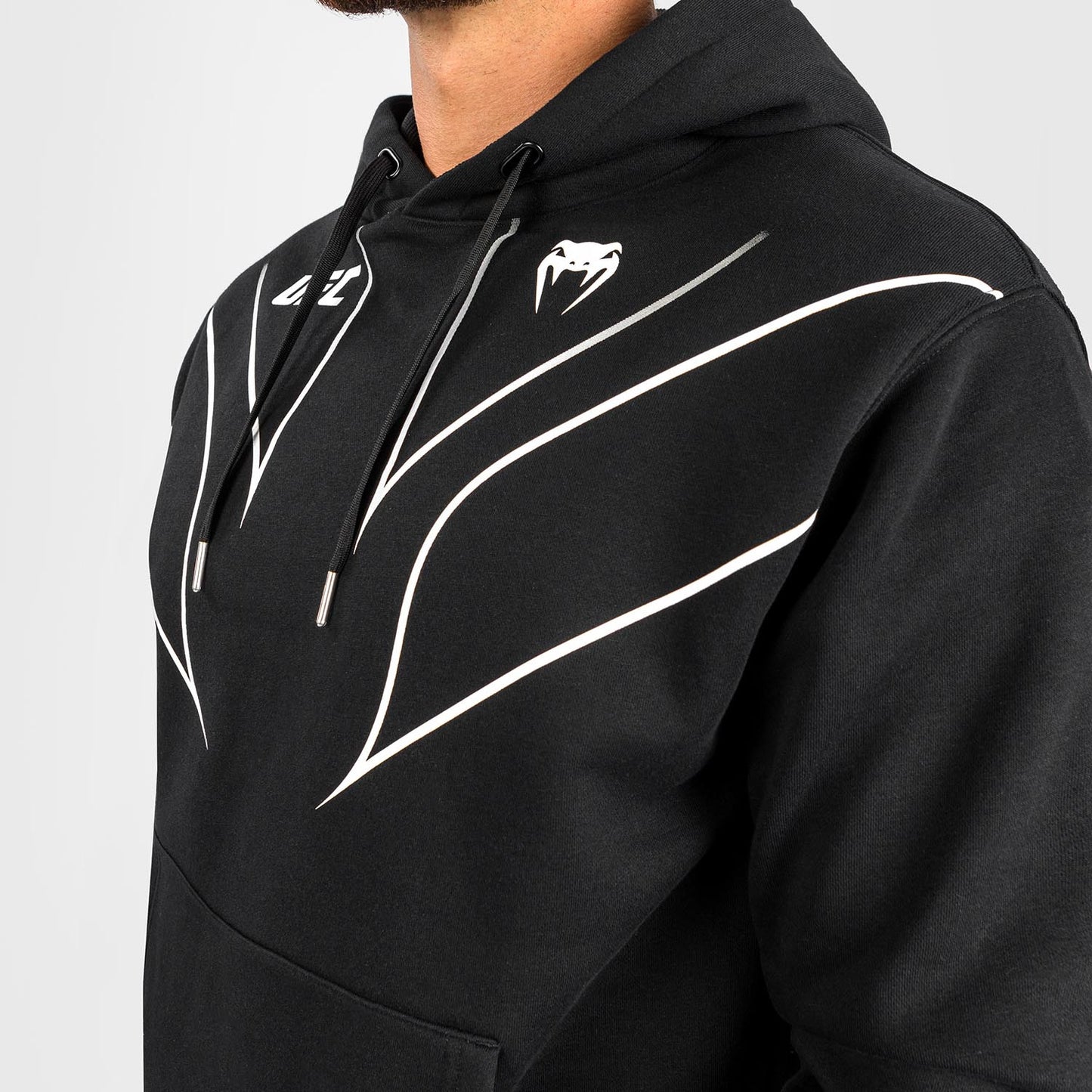 Sudadera con capucha y cremallera completa para hombre UFC Venum Replica 2.0 - Negro