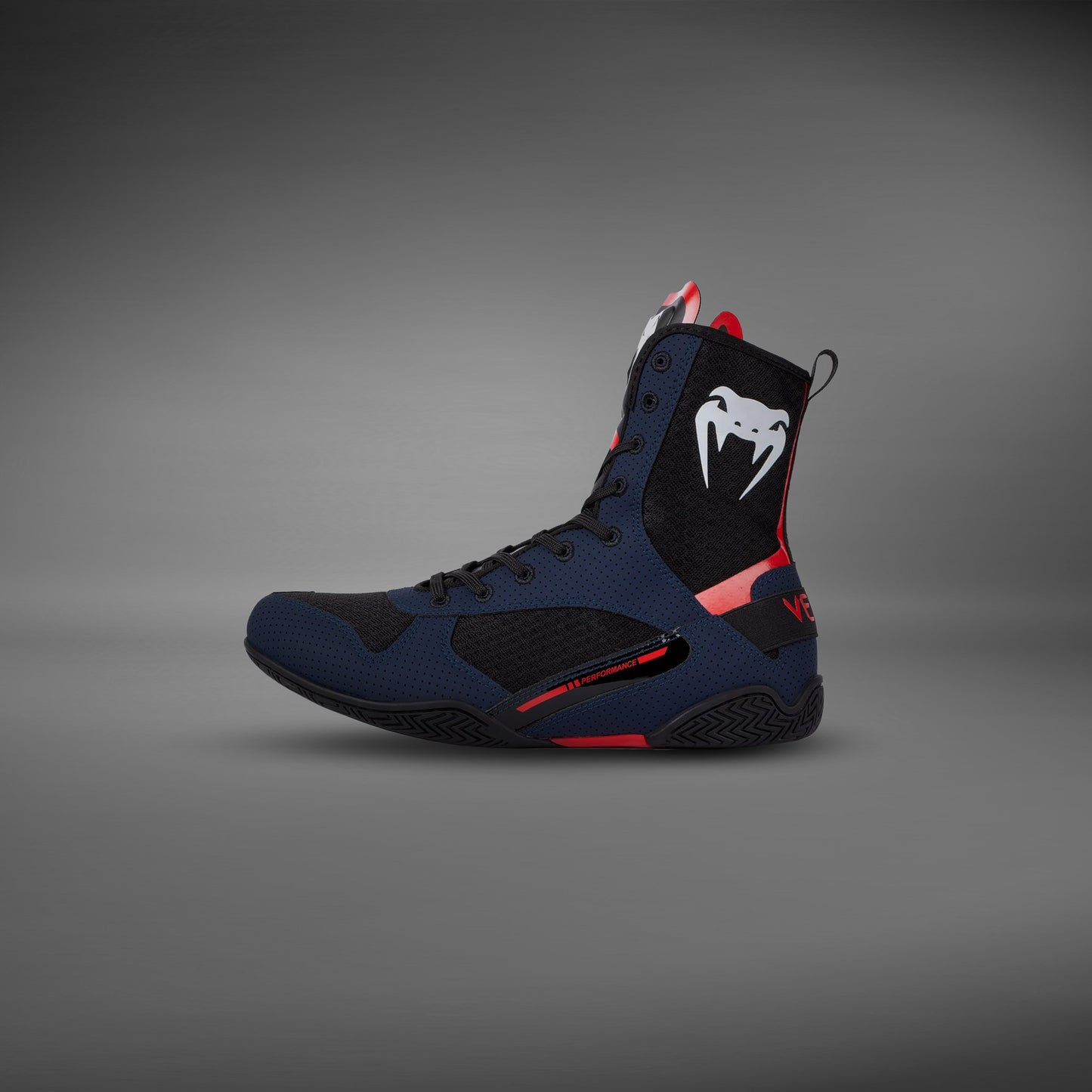 Venum Elite Zapatillas de Boxeo - Azul Marino/Negro/Rojo