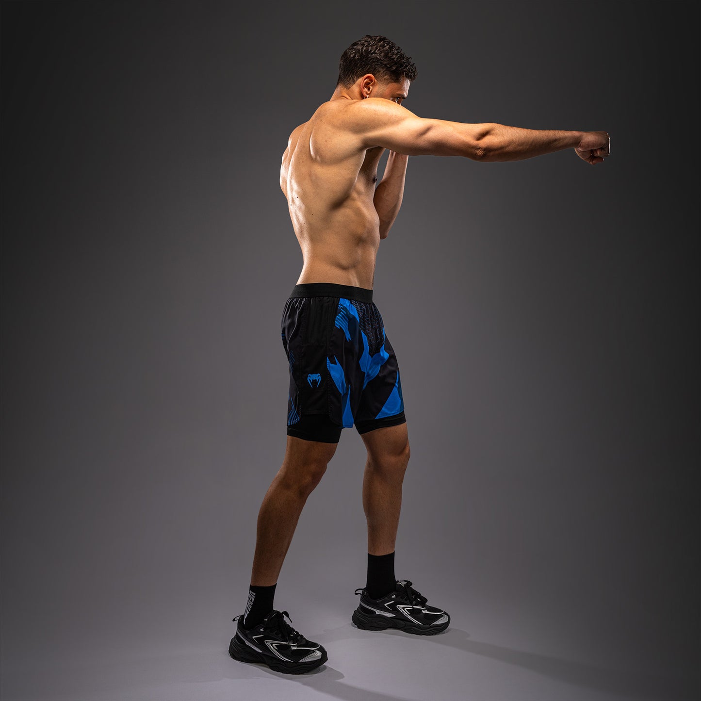 Venum No-Gi 6.0 Pantalón Corto de Entrenamiento - Negro/Azul
