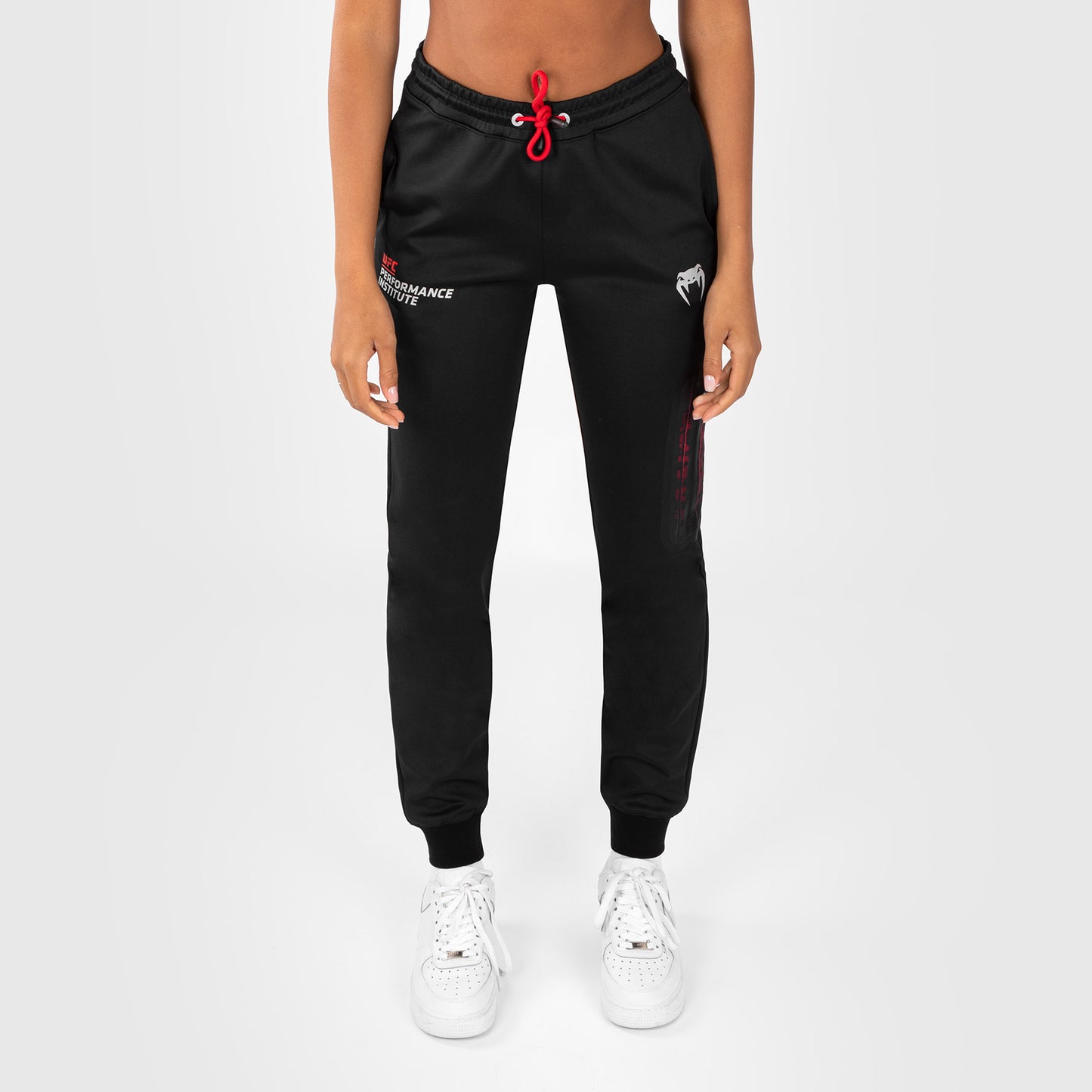 UFC Venum Performance Institute 2.0 Pantalón de Chándal para Mujer - Negro/Rojo