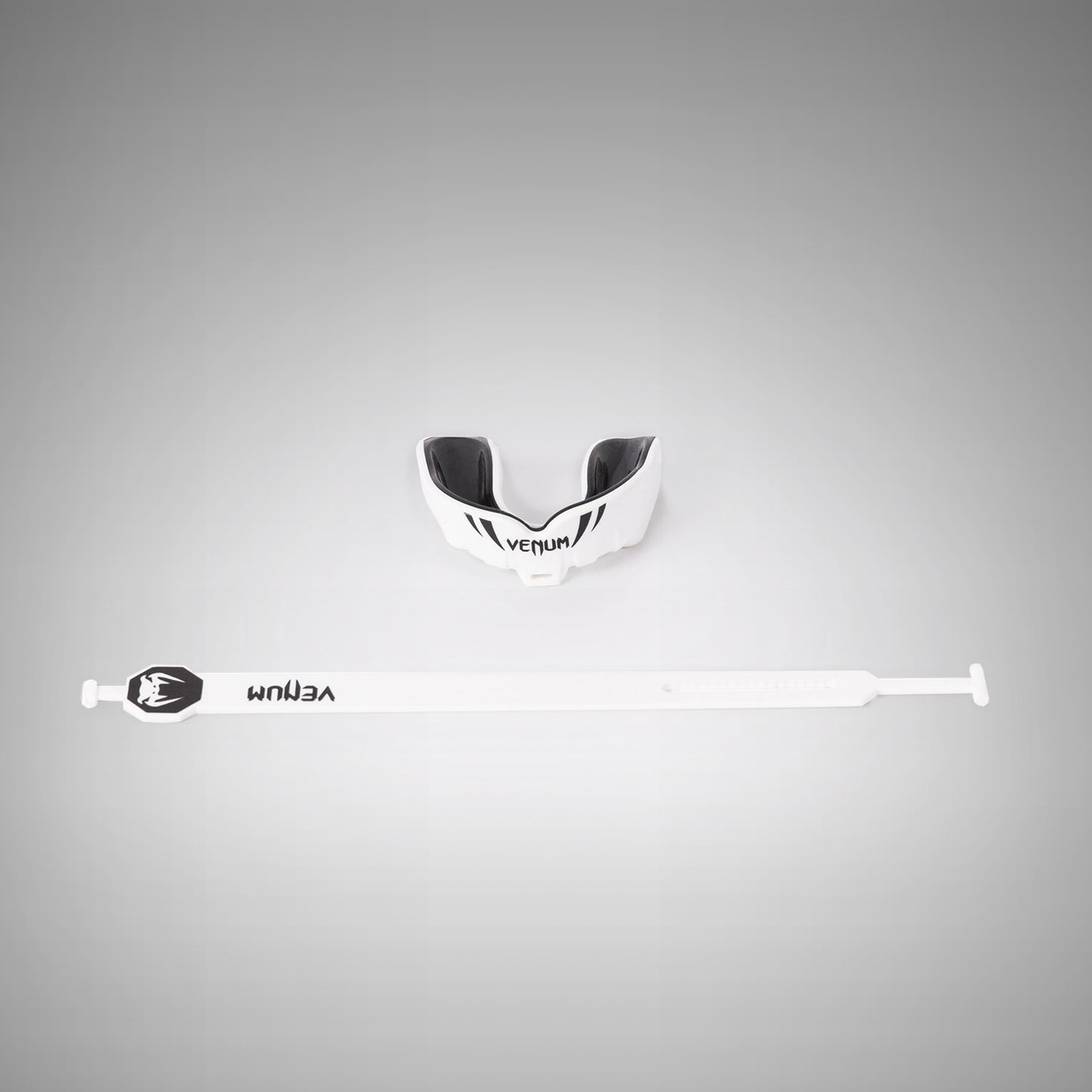 Venum Challenger Protector Bucal Niños con Correa/Sin Correa - Blanco/Negro