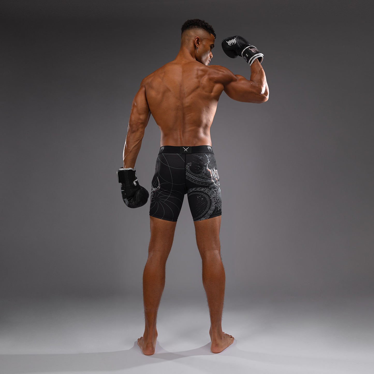 Venum Gladiator 5.0 Pantalones Vale Tudo Para Hombre - Negro/Plateado