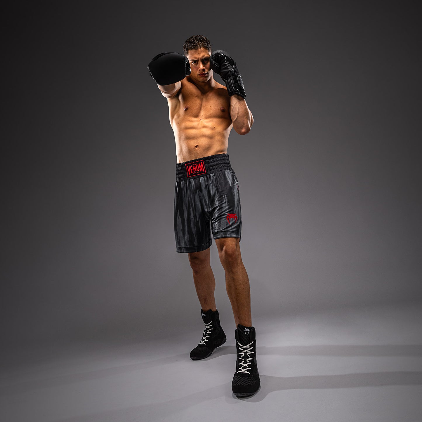Venum Demon Short de Boxeo - Negro/Gris