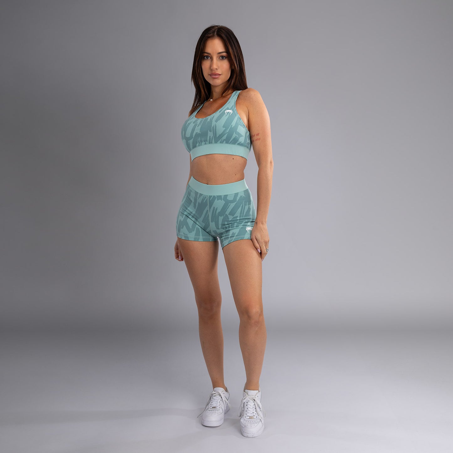 Venum Graffiti Shorts de Compresión para Mujer - Aqua