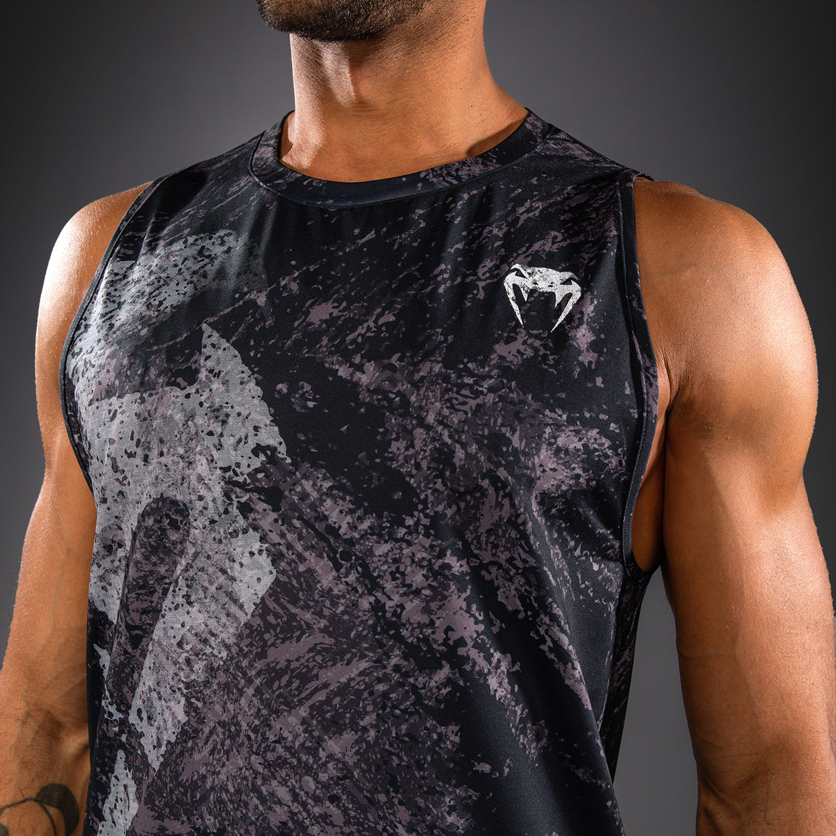 Venum Rage & Workout Camiseta de Tirantes Dry Tech - Negro/Gris