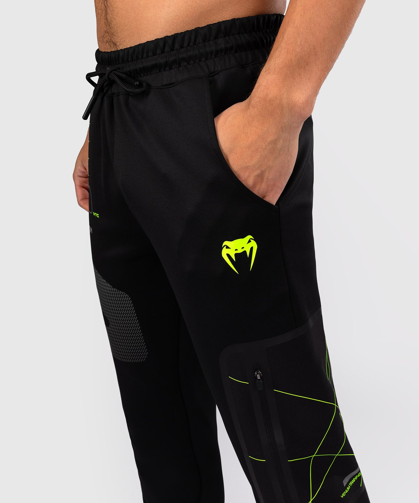Venum Training Camp 4.0 Jogger - Negro/Verde neón