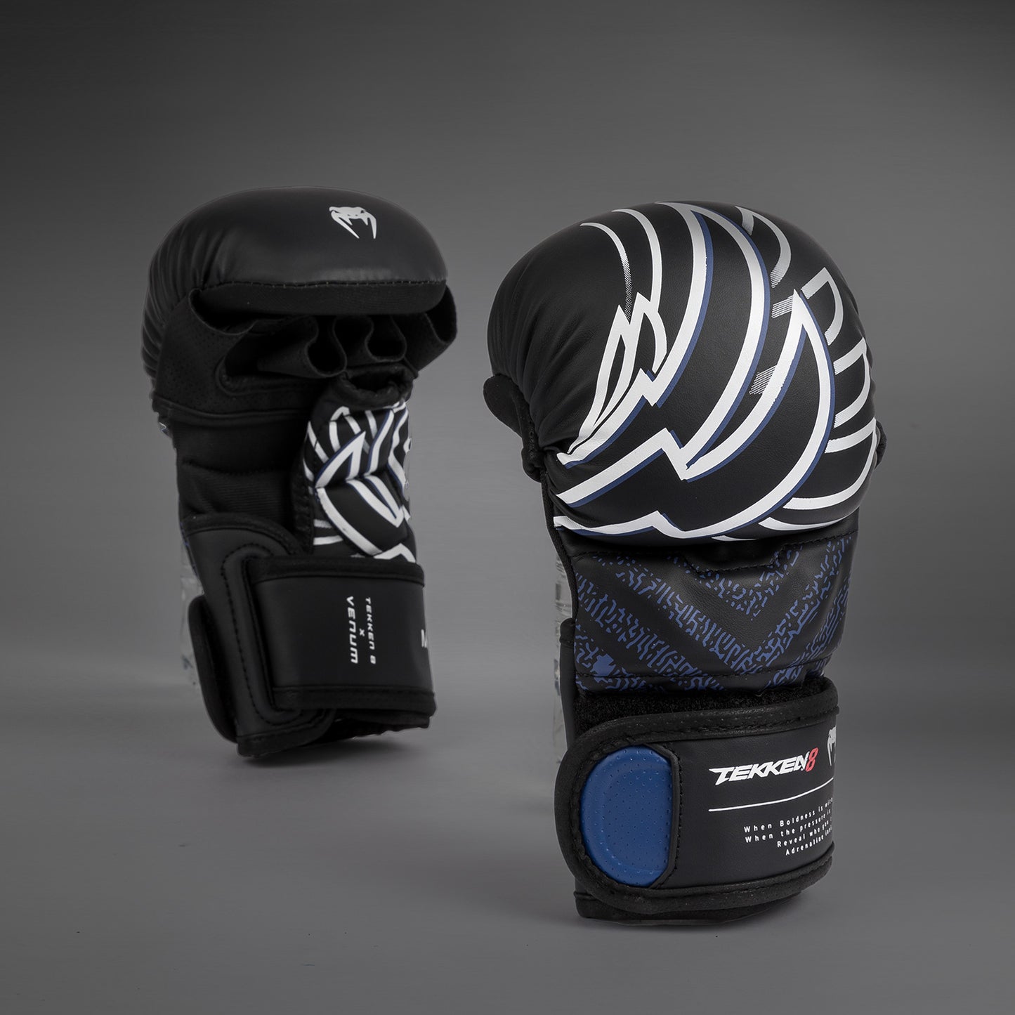 Venum x TEKKEN 8 - Jin Kazama Guantes de Sparring MMA - Azul/Negro/Blanco