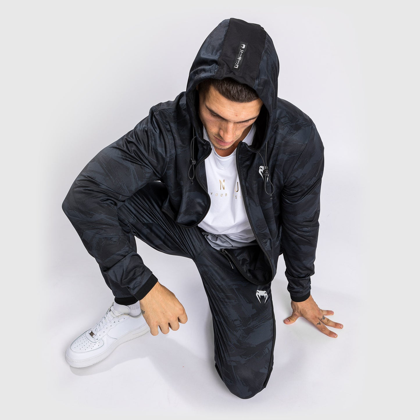 Sudadera Con Capucha Venum Electron 3.0 Dry Tech - Negro