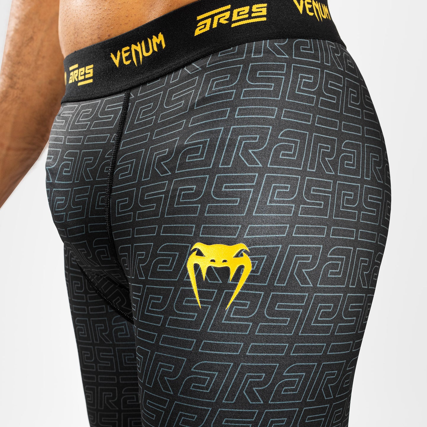 Venum x Ares Pantalones Vale Tudo para Hombre - Negro/Dorado