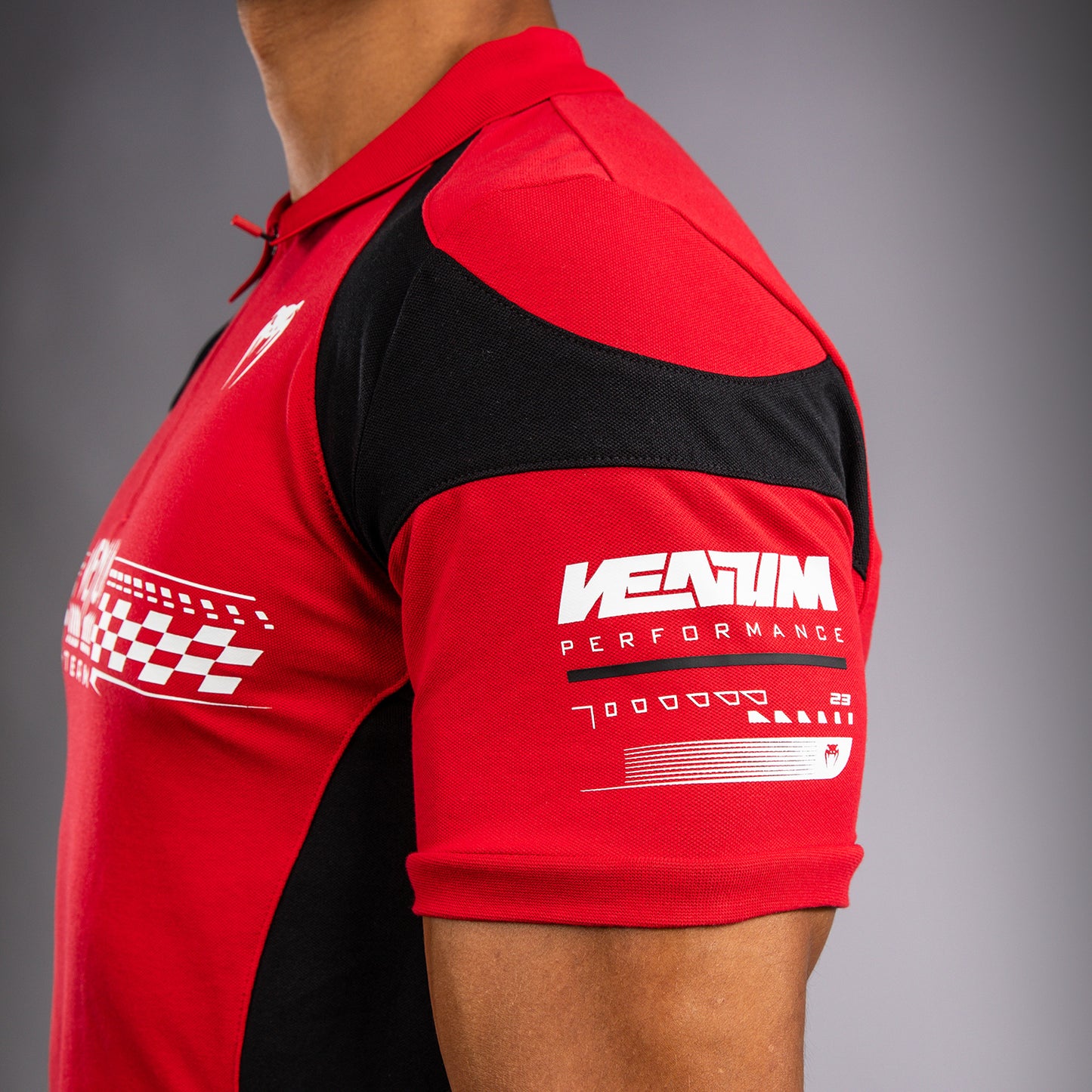Venum Motorsport Polo de Algodón - Rojo de Corredor