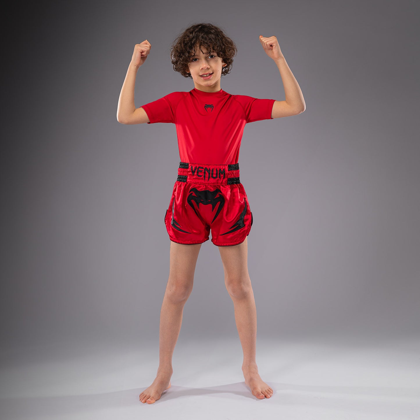 Venum Inferno Pantalones de Thai para Niños - Rojo Cereza