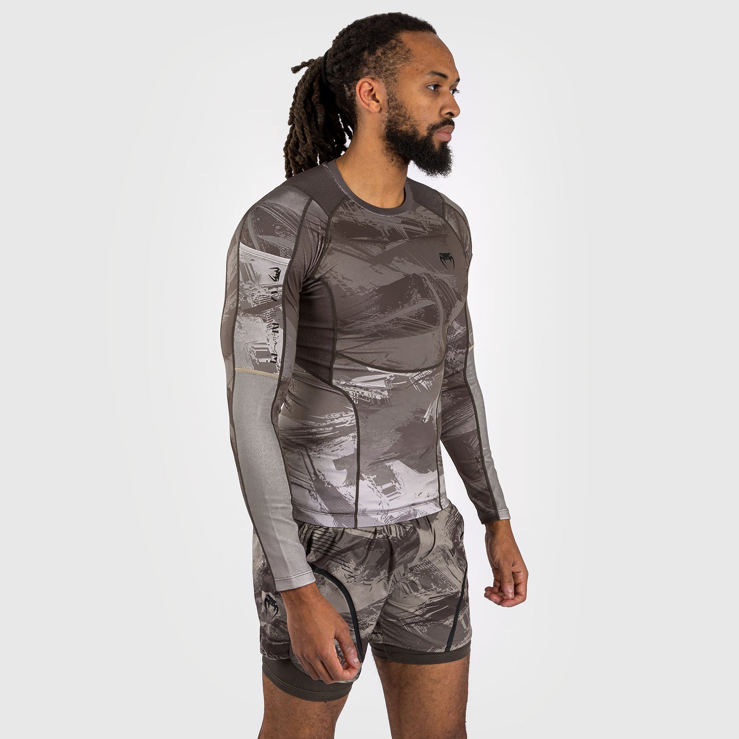 Venum Electron 3.0 Lycra Manga Larga - Sable