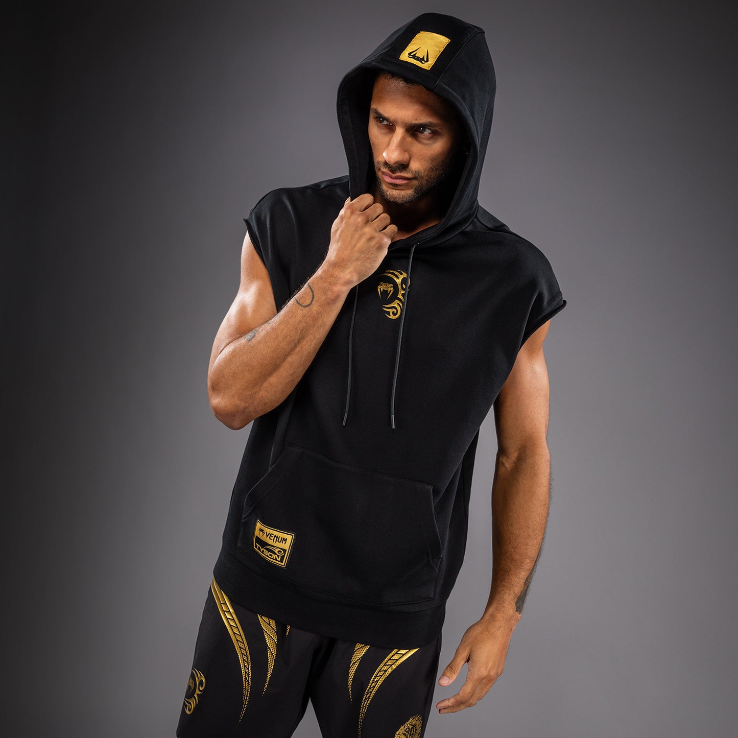 Venum x Mike Tyson Tiger Sudadera Sin Mangas Tiger - Negro/Oro
