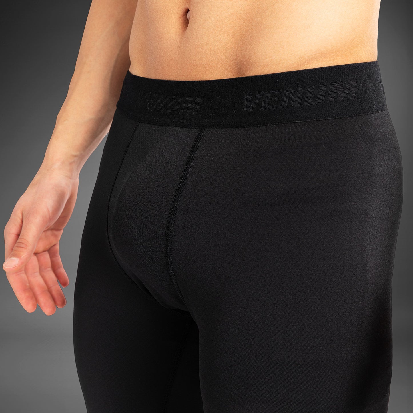 Venum Contender Pantalones de compresión para hombre - Negro/Blanco