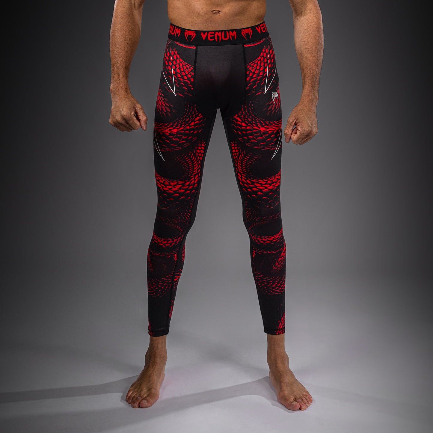 Venum Matupa Spats - Negro/Rojo/Plata