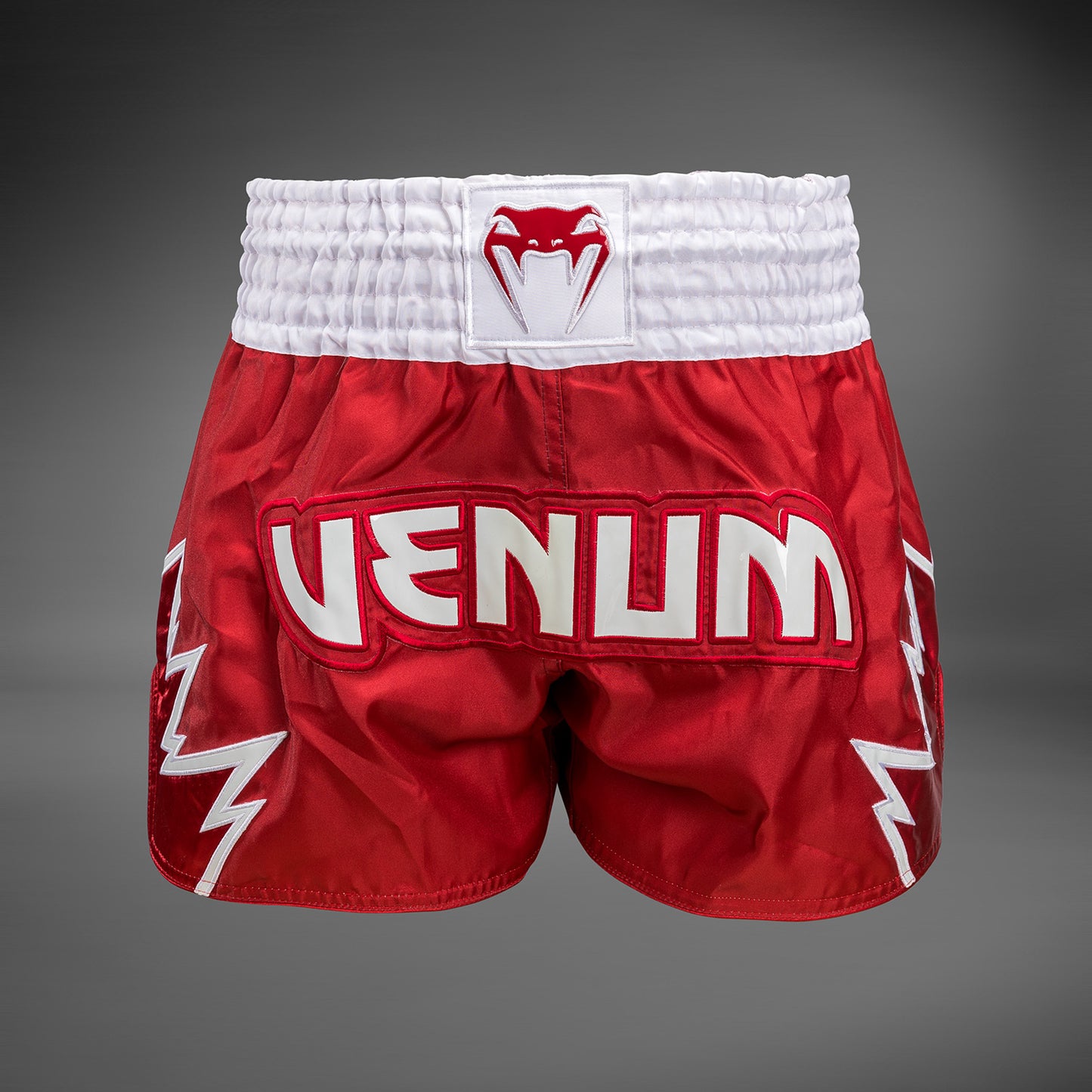 Venum Inferno Pantalones cortos de Muay Thai - Rojo/Blanco