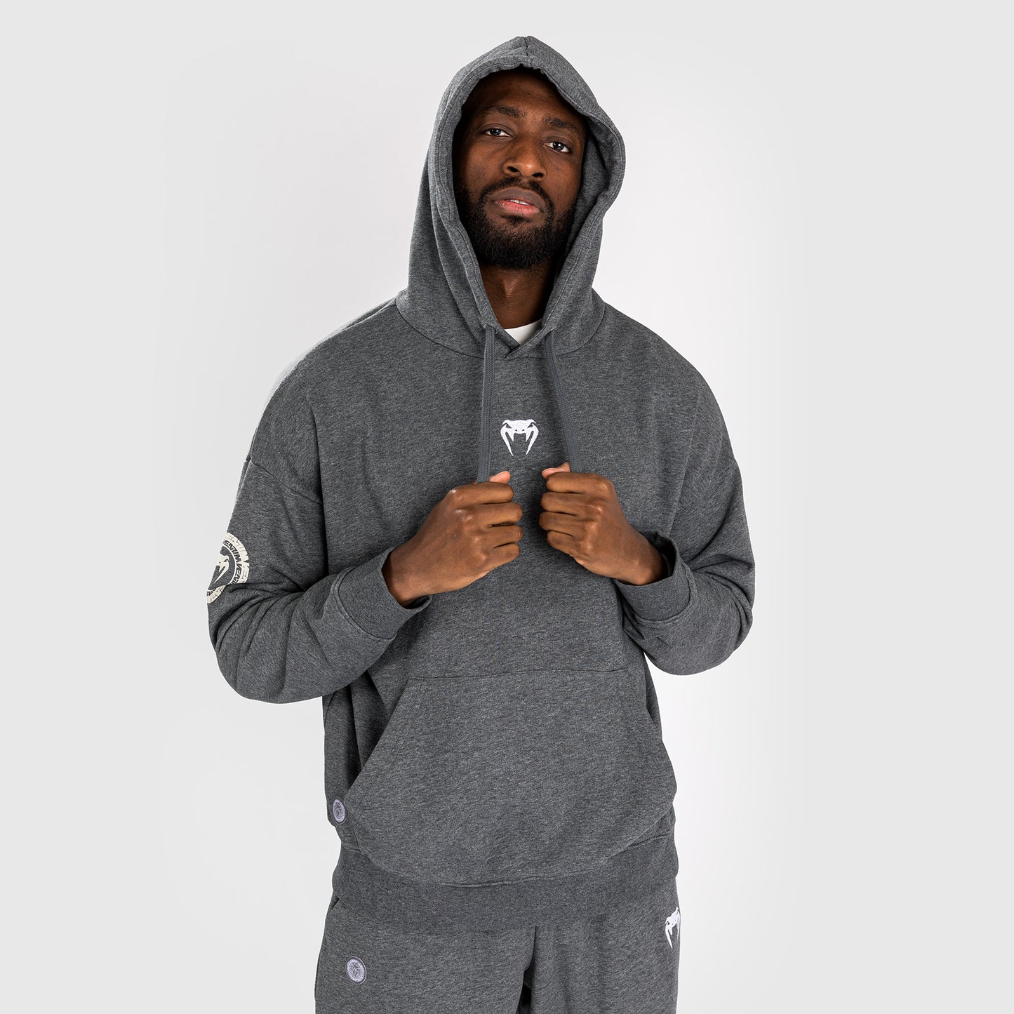 Venum Vortex XL Lite Sudadera Con Capucha para Hombre - Gris Jaspeado Oscuro