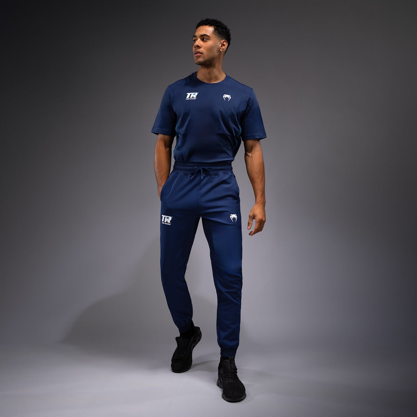 Venum x Top Rank Original Pantalones de Rendimiento para Hombre - Azul Marino