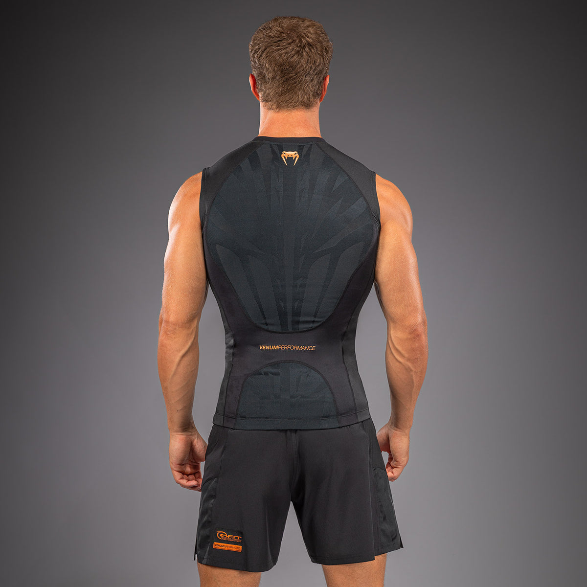 Venum G-Fit Revolution Rashguard sin mangas - Negro/Cobre