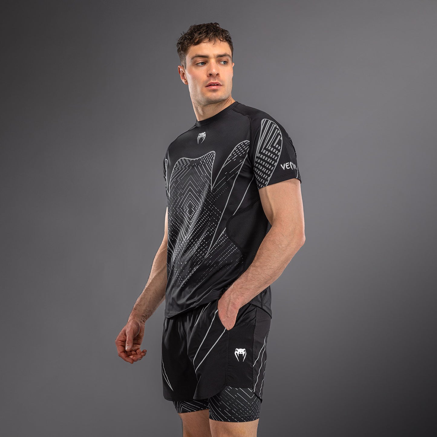 Venum Midnight Fury Dry Tech – Negro/Gris/Plata