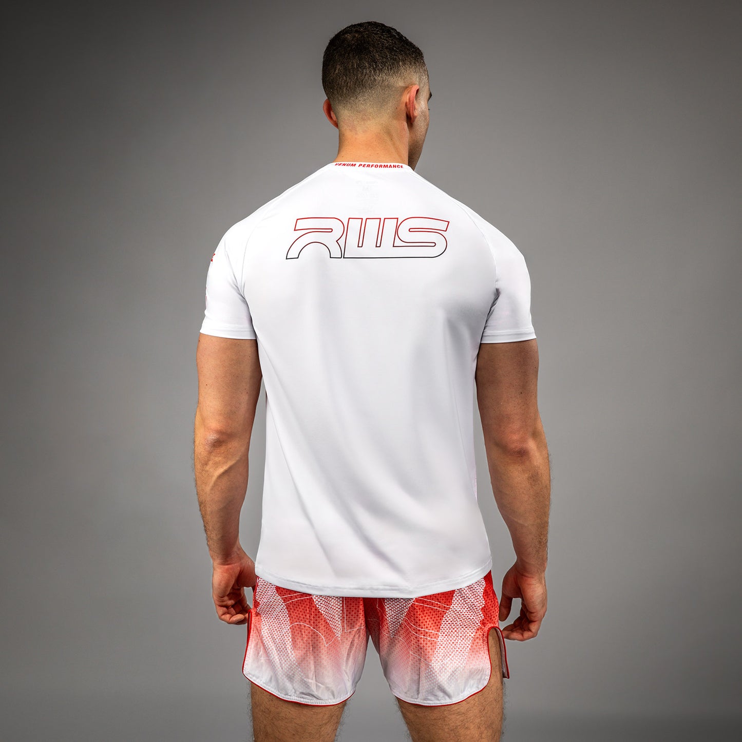 Venum x RWS 2.0 Camiseta Dry-Tech para Hombre – Blanco/Rojo