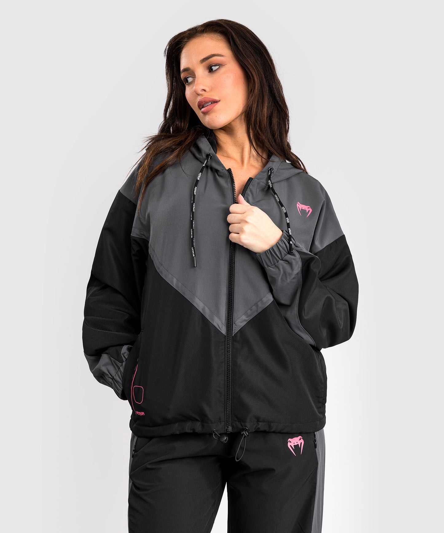 Venum Tactical XT Chaqueta de chándal para mujer - Negra/Gris Tormenta