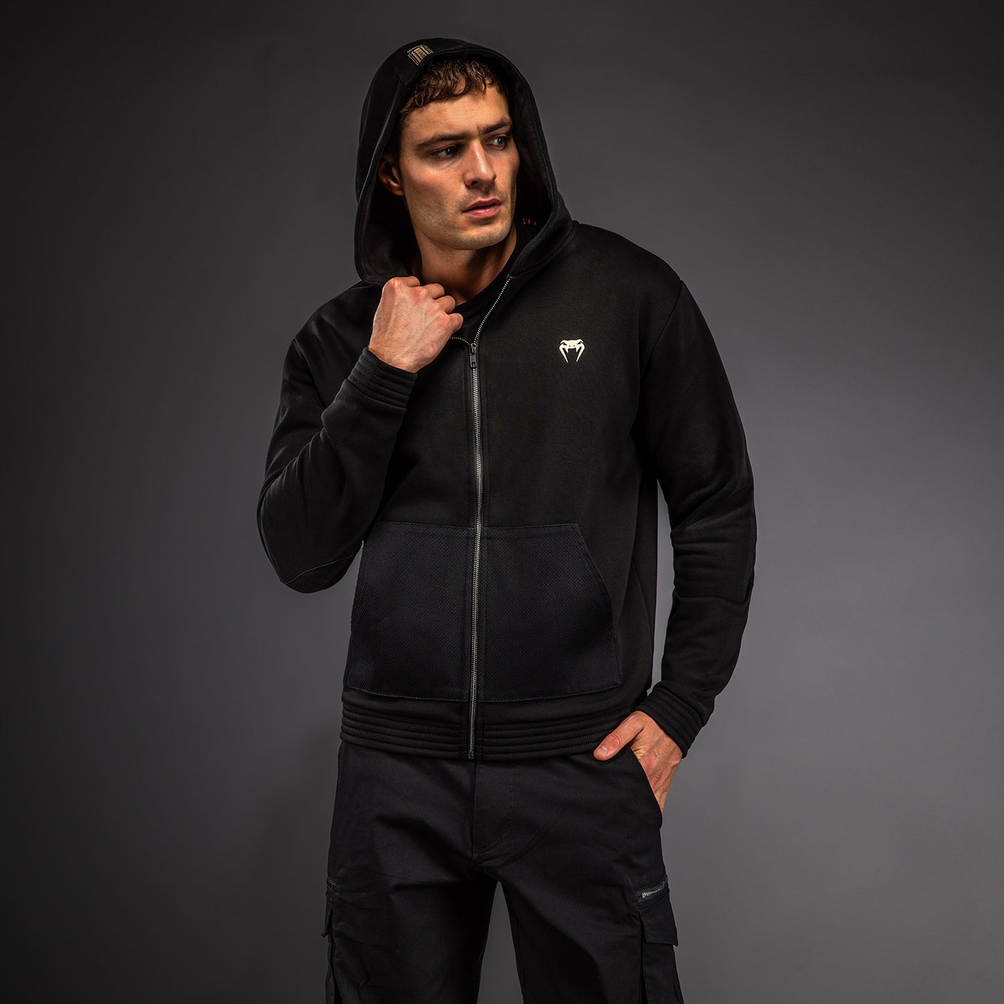 Venum Urban Gi Sudadera con Capucha con Cremallera – Negro