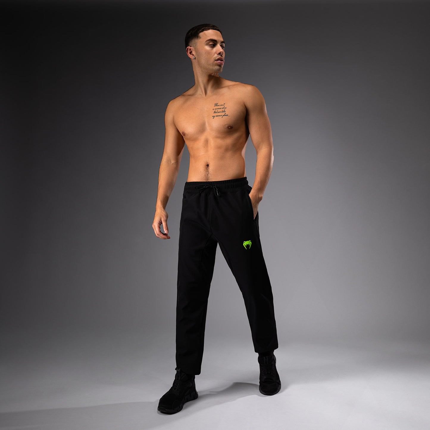 Venum Training Camp 4.0 Joggers - Negro/Verde neón