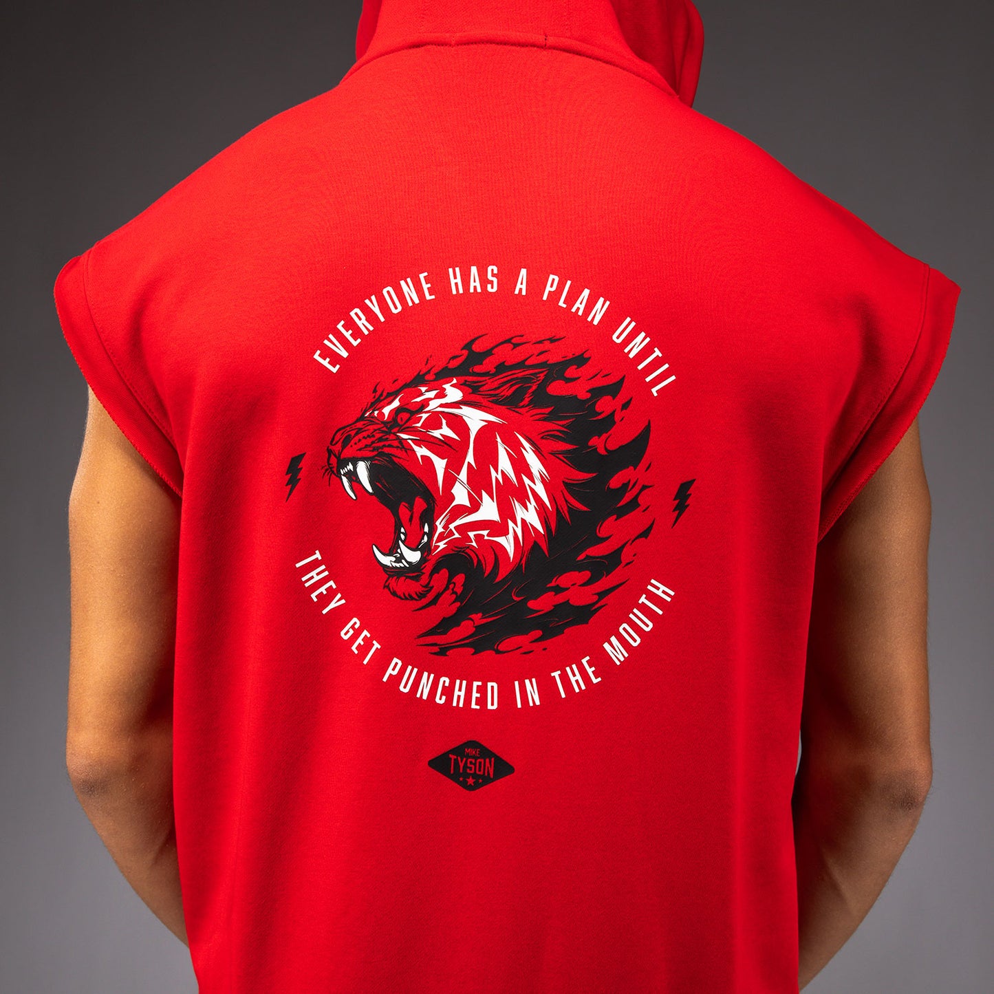 Venum x Mike Tyson Tiger Sudadera Sin Mangas - Rojo Intenso/Negro Profundo