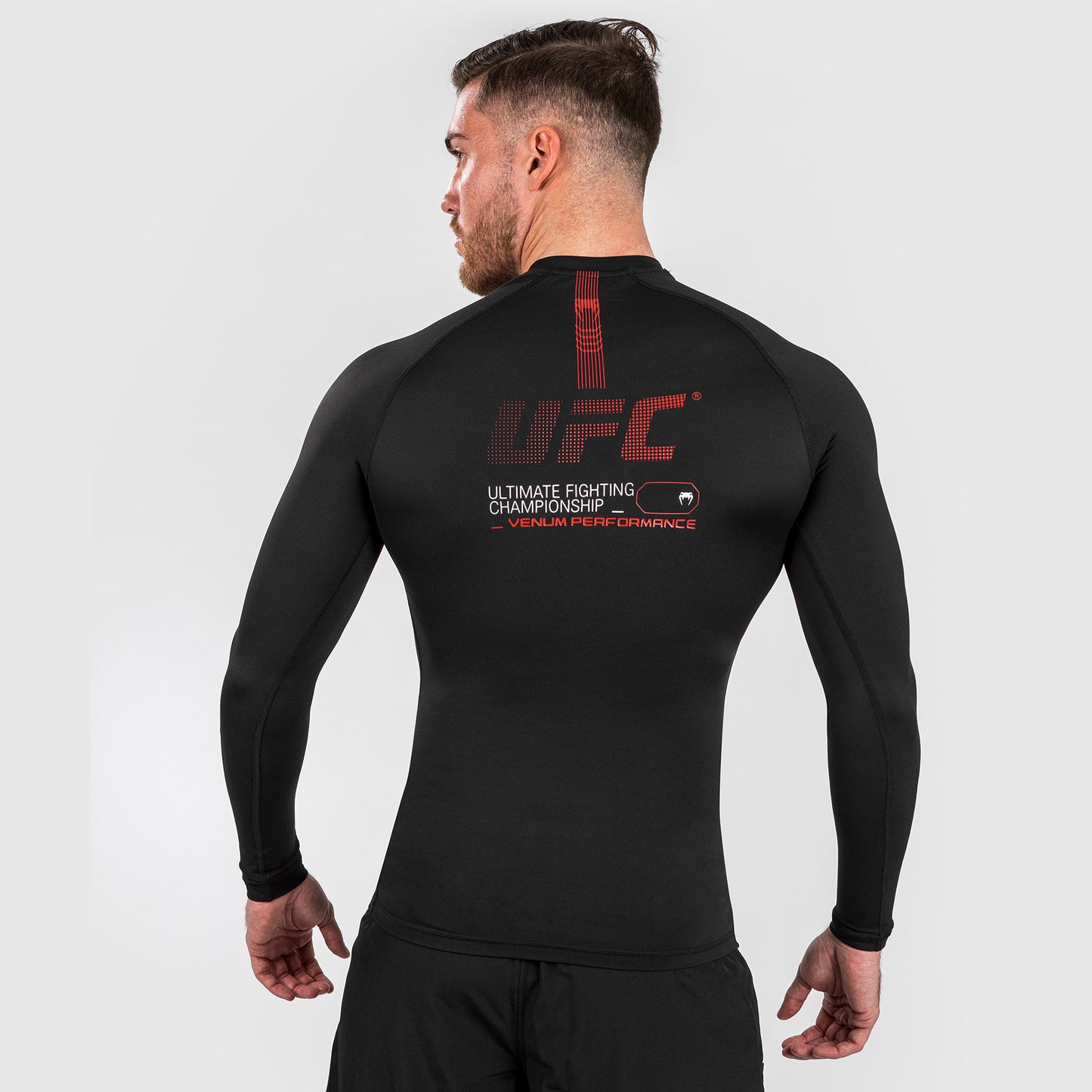 UFC Adrenaline by Venum Fight Week Lycra de manga larga de alto rendimiento para Hombre - Negra