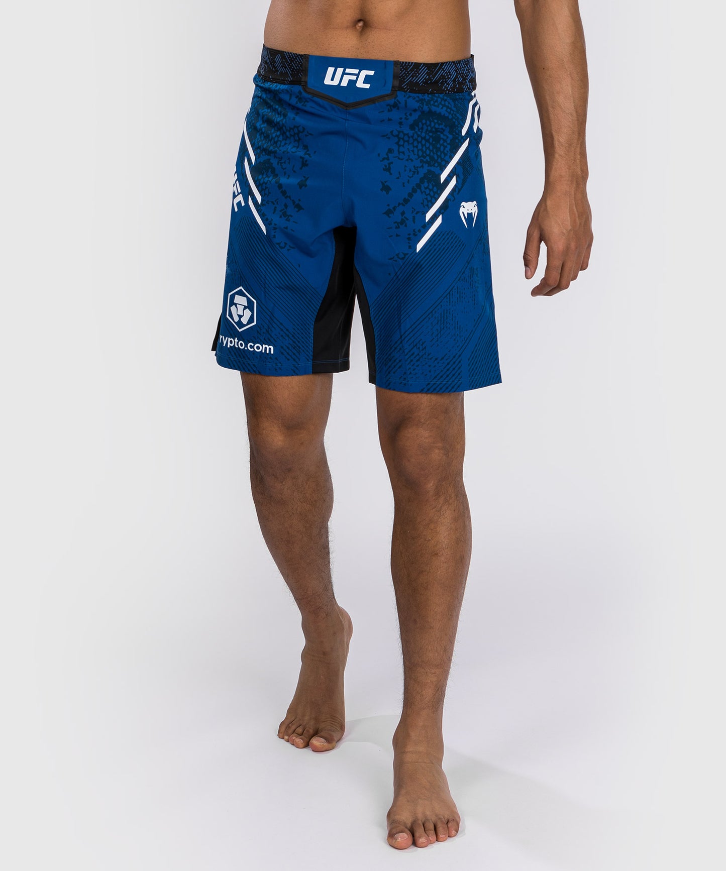 Pantalón Corto UFC Adrenaline by Venum Personalizado Authentic Fight Night, Corte Largo, Hombre - Azul