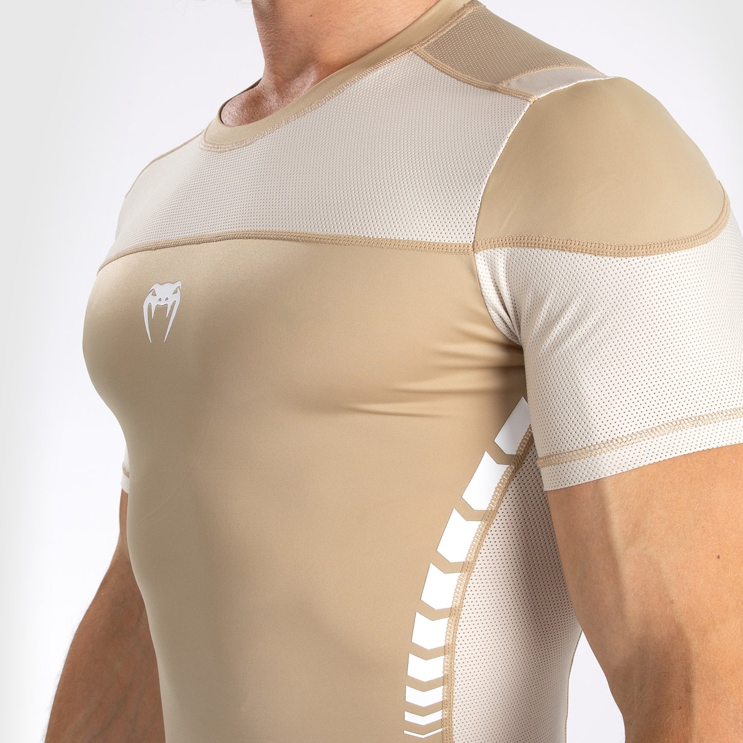 Venum Tempest Rashguard De Manga Corta para Hombre - Beige/Arena