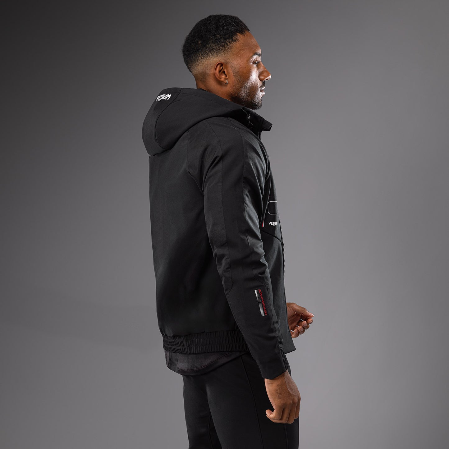 Venum Tactical XT Chaqueta de los hombres de la pista - Negro/fuego rojo