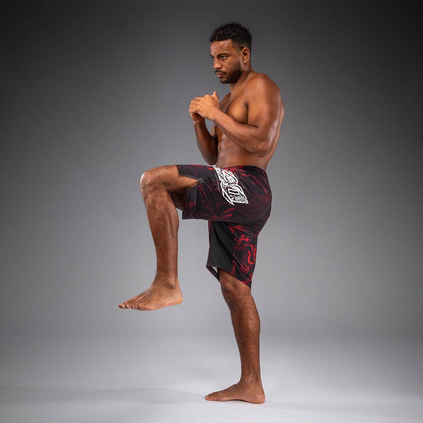 Venum 20th Anniversary Short de Combate - Negro/Rojo