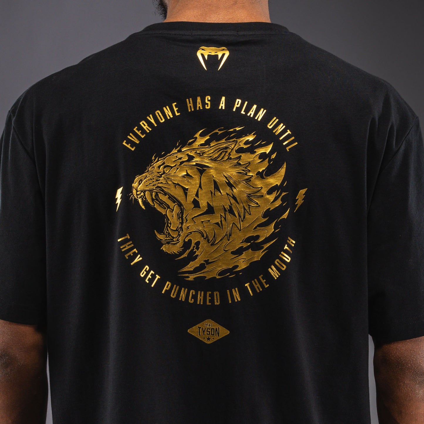 Venum x Mike Tyson Tiger Camiseta Tiger - Negro/Oro